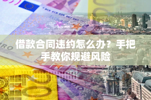 北京借款合同违约怎么办？手把手教你规避风险