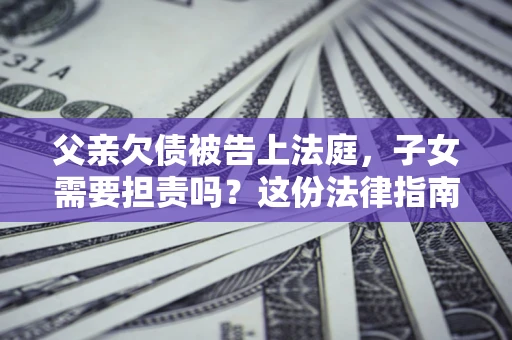 北京父亲欠债被告上法庭，子女需要担责吗？这份法律指南必须看完