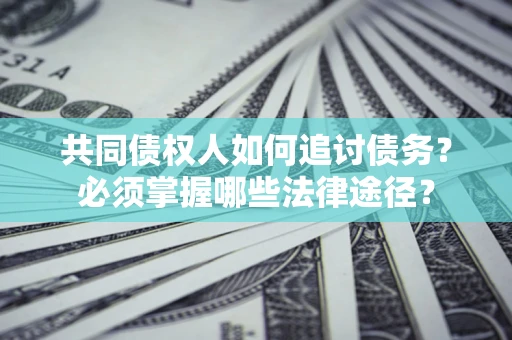 北京共同债权人如何追讨债务？必须掌握哪些法律途径？
