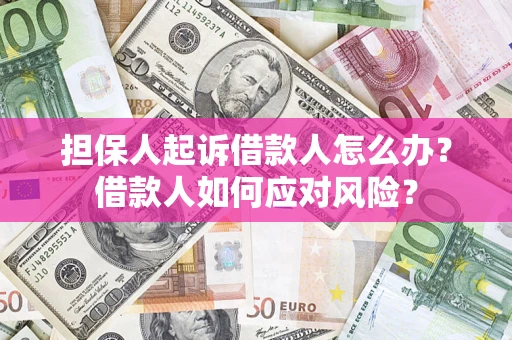 北京担保人起诉借款人怎么办？借款人如何应对风险？