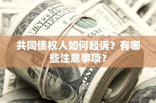 北京共同债权人如何起诉？有哪些注意事项？